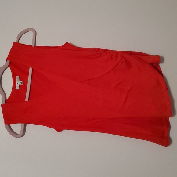 CAbi Sleeveless Red Nouvelle Cotton Shirt-Size M - Picture 5 of 6
